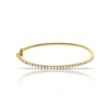 1 Carat Diamond Bangle Bracelet Light Breeze