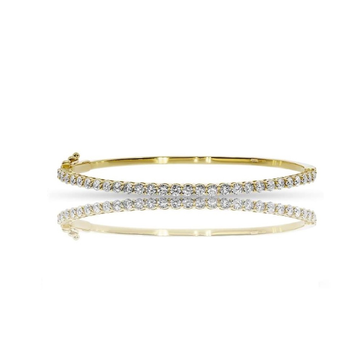 2 Carat Diamond Bangle Bracelet Delicate Path