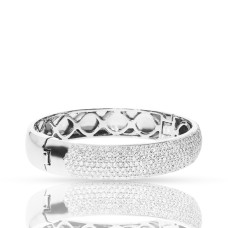 5 Carat Diamond Bangle Bracelet Oval Intensity
