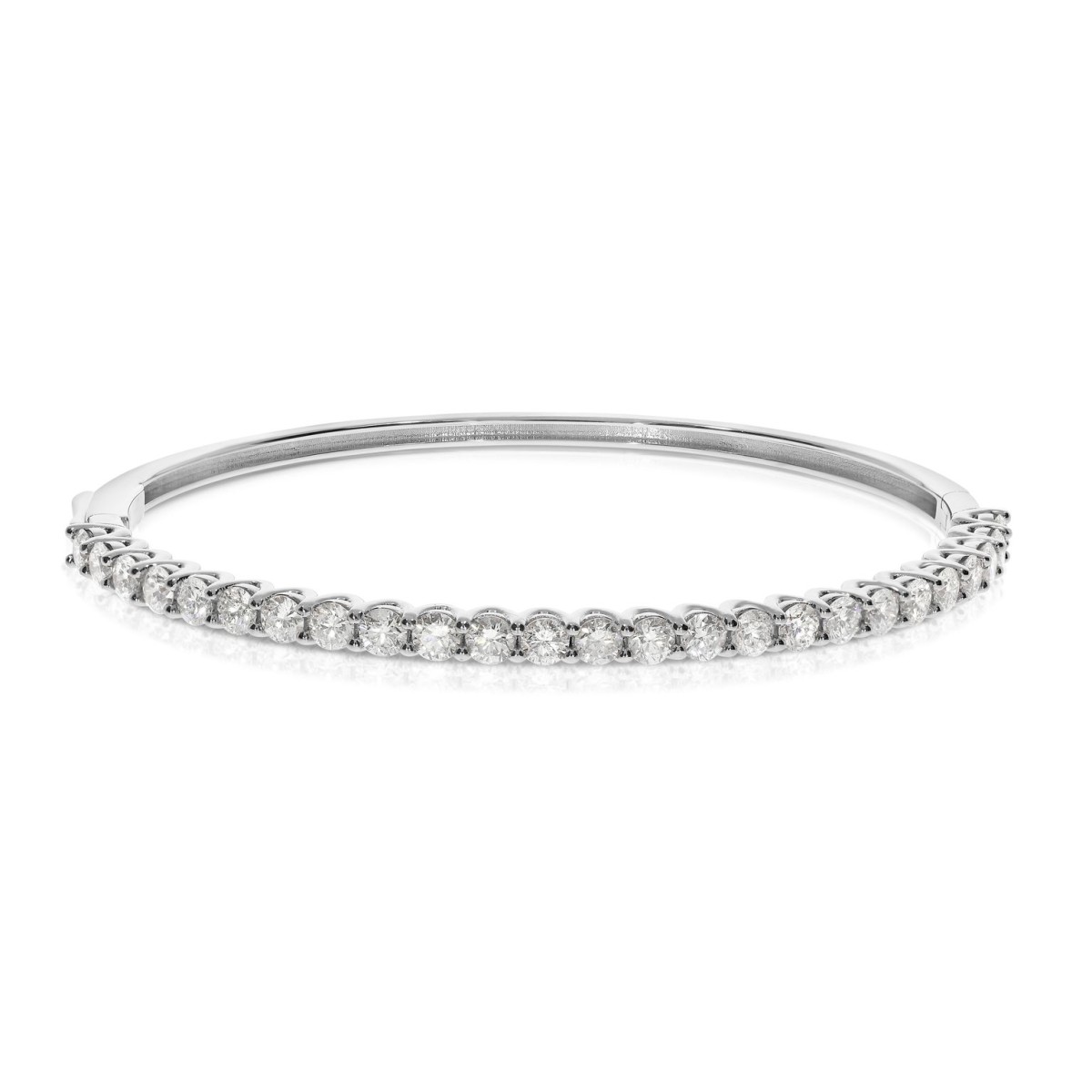 3.40 Carat Diamond Bangle Bracelet Modern