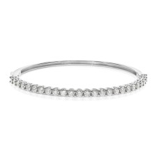 3.40 Carat Diamond Bangle Bracelet Modern