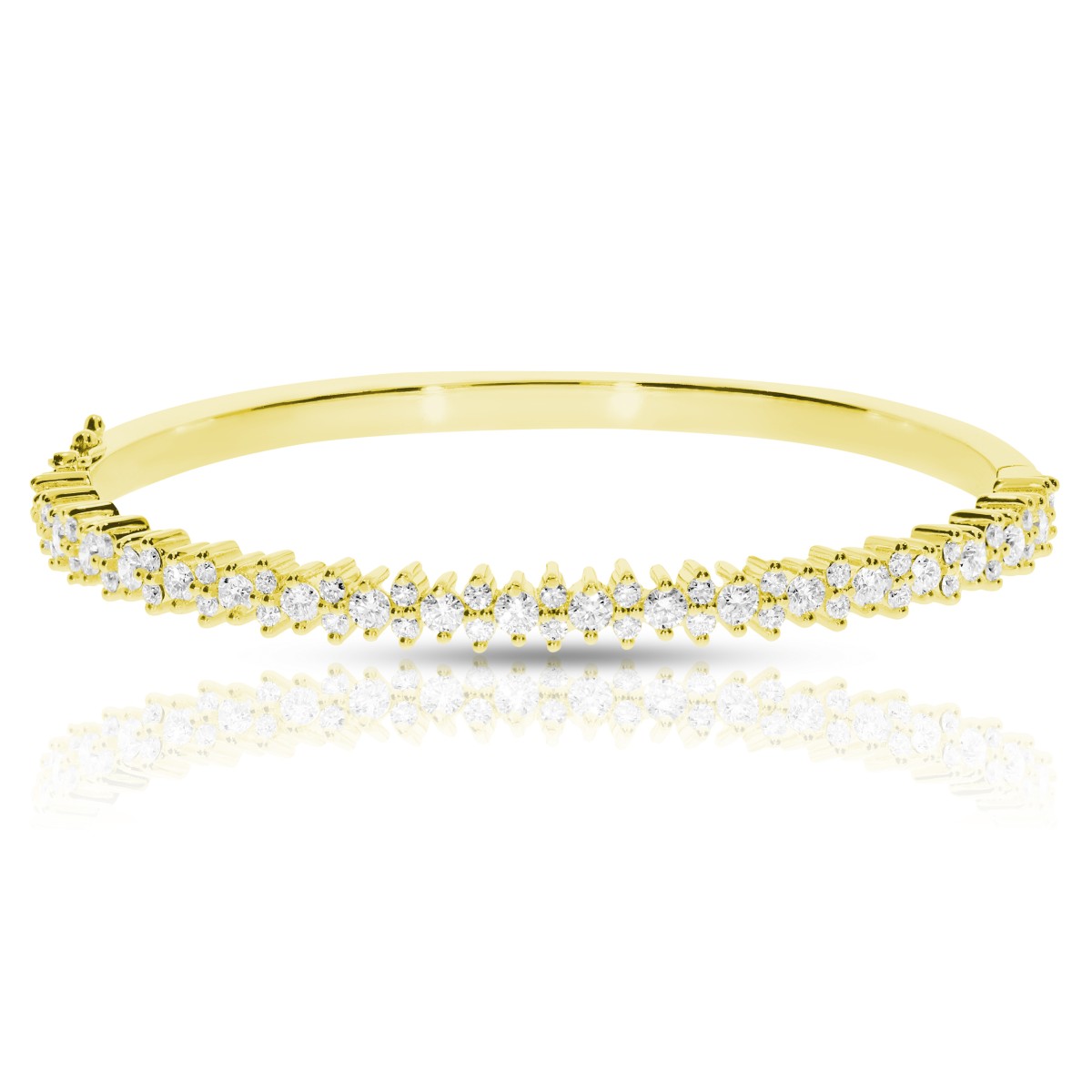 3 Carat Diamond Bangle Bracelet Glamorous