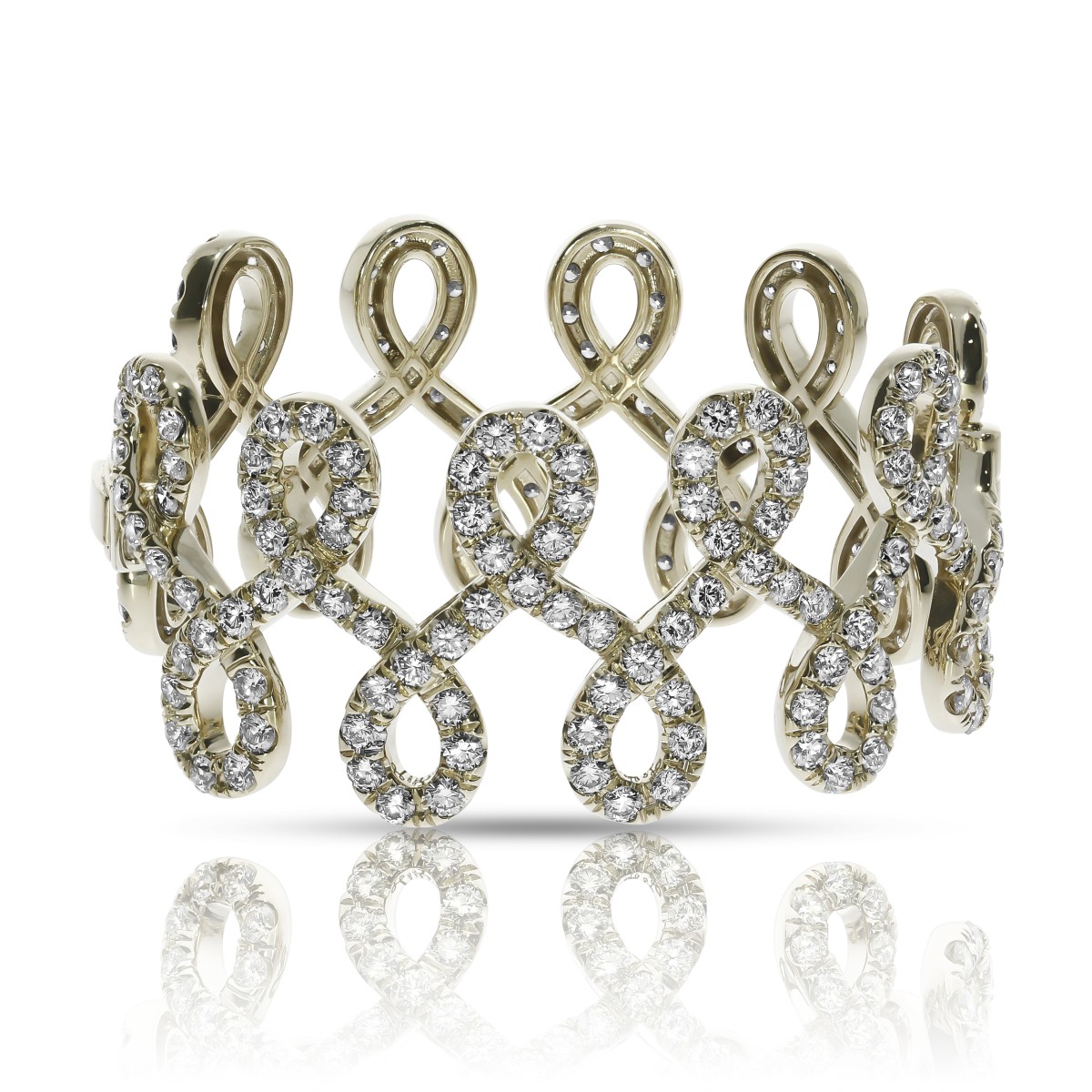 26 Carat Diamond Bangle Bracelet Harmonious Combination