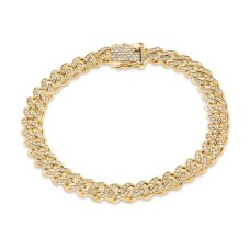 2.75 Carat Diamond Cuban Link Bracelet Lady