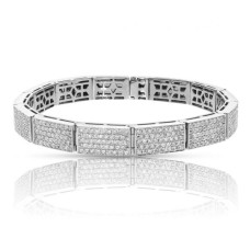 5 Carat Diamond Men's Tennis Bracelet Dominoes