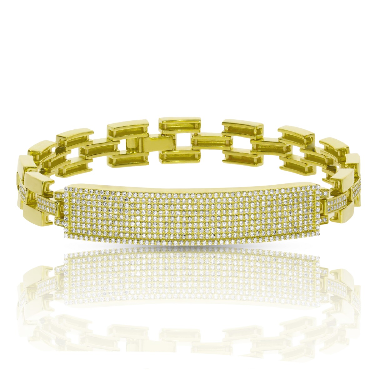 2.20 Carat Diamond Men's Link Chain Bracelet