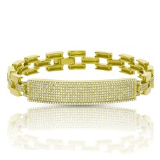 2.20 Carat Diamond Men's Link Chain Bracelet