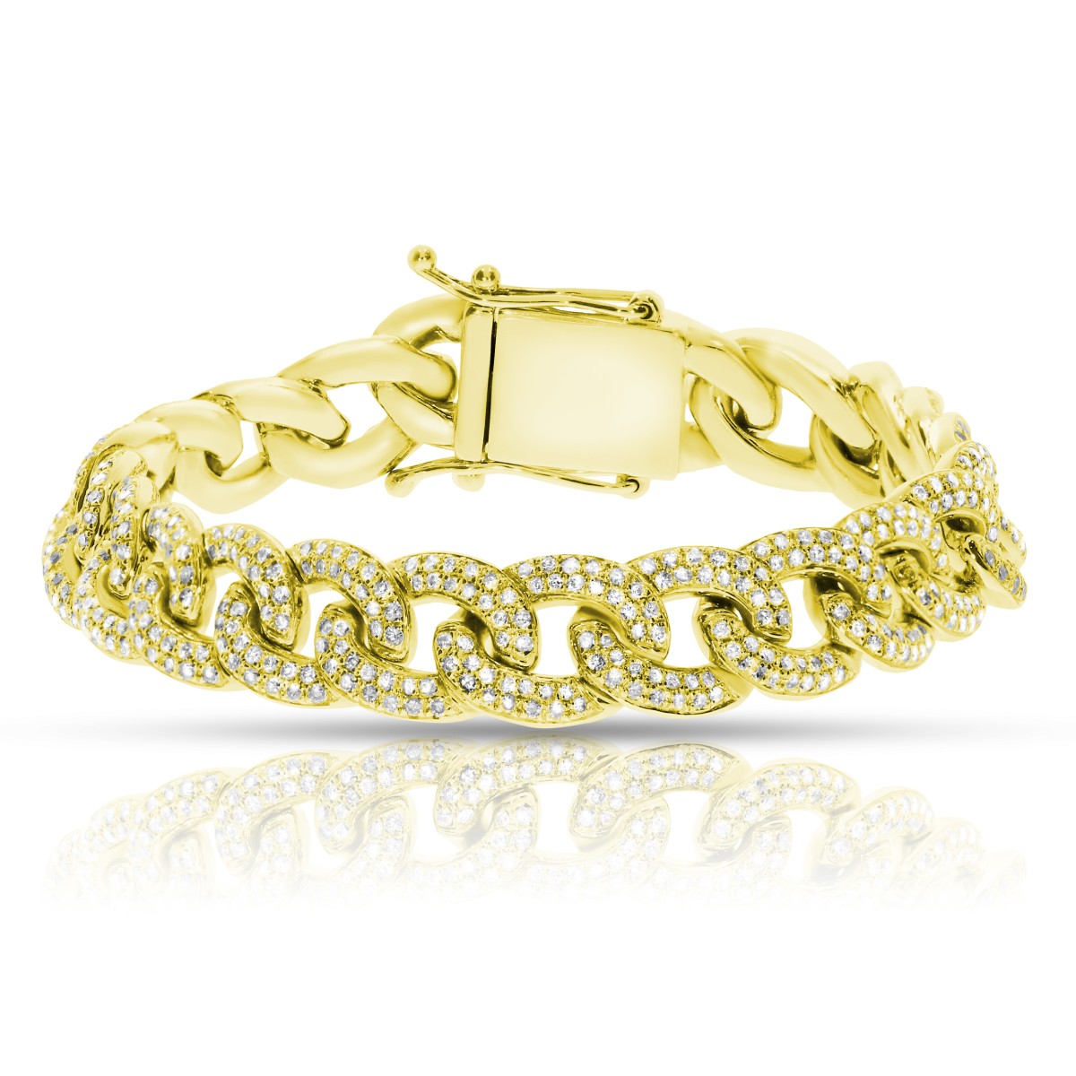 4.50 Carat Diamond Men's Cuban Bracelet Your Success
