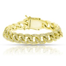 4.50 Carat Diamond Men's Cuban Bracelet Your Success