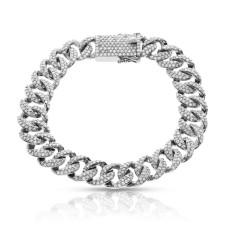 7 Carat Diamond Men's Cuban Bracelet Superhuman