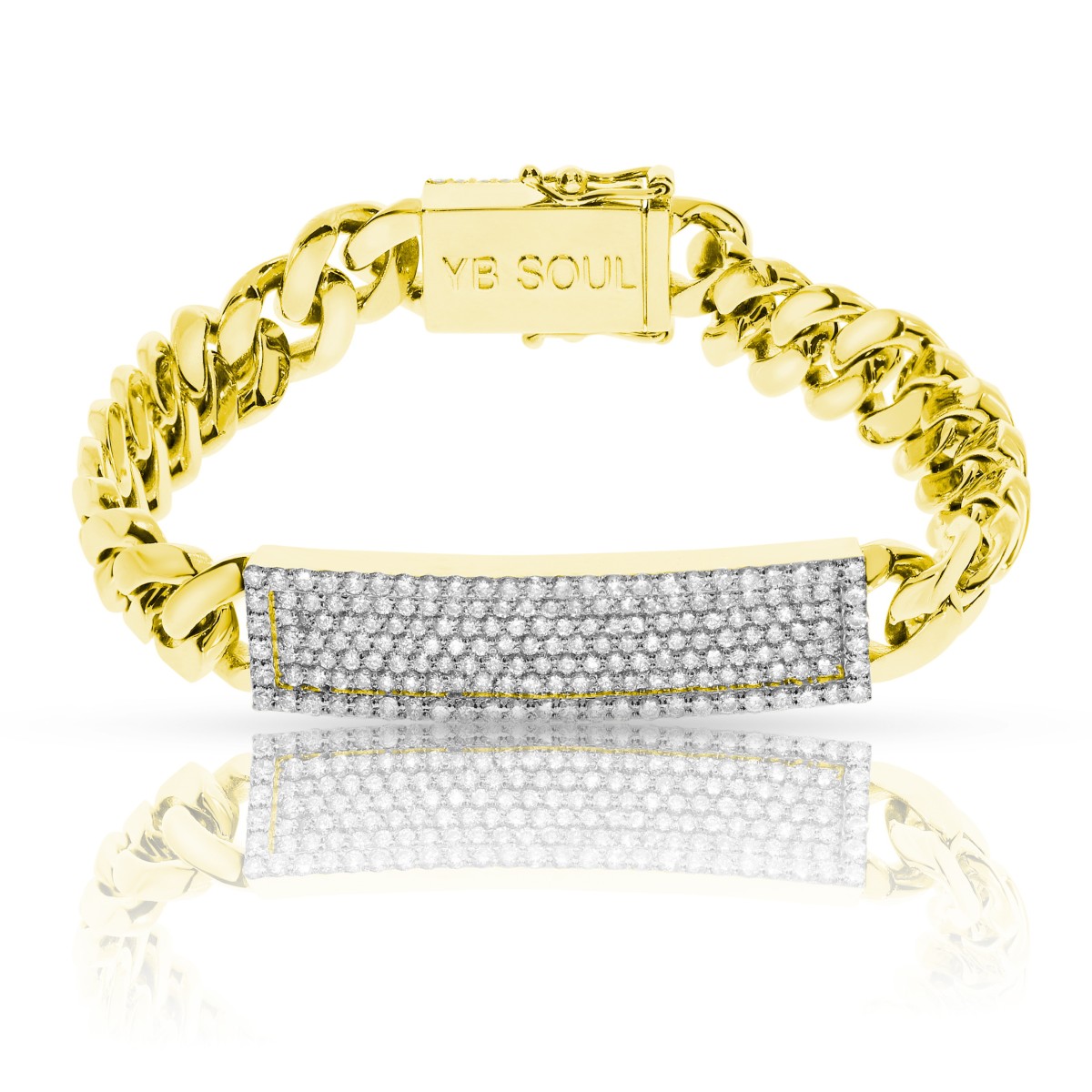 2.50 Carat Diamond Men's Bracelet Charm