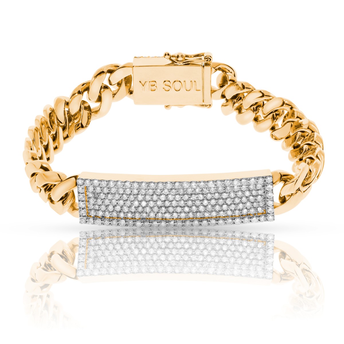 2.50 Carat Diamond Men's Bracelet Charm