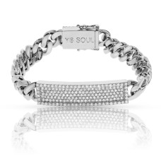 2.50 Carat Diamond Men's Bracelet Charm