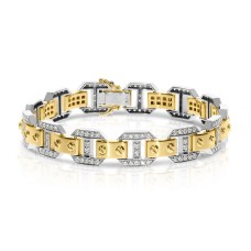 2.80 Carat Diamond Men's Bracelet Elegance Link