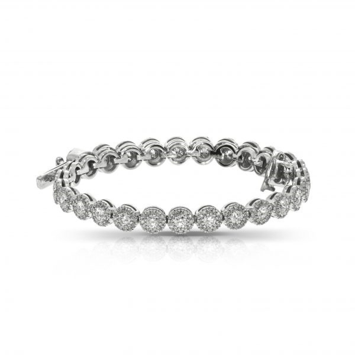 2.50 Carat Diamond Tennis Bracelet Flower Heaven