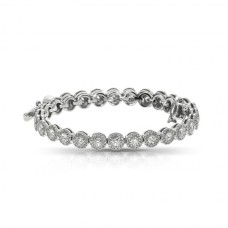 2.50 Carat Diamond Tennis Bracelet Flower Heaven