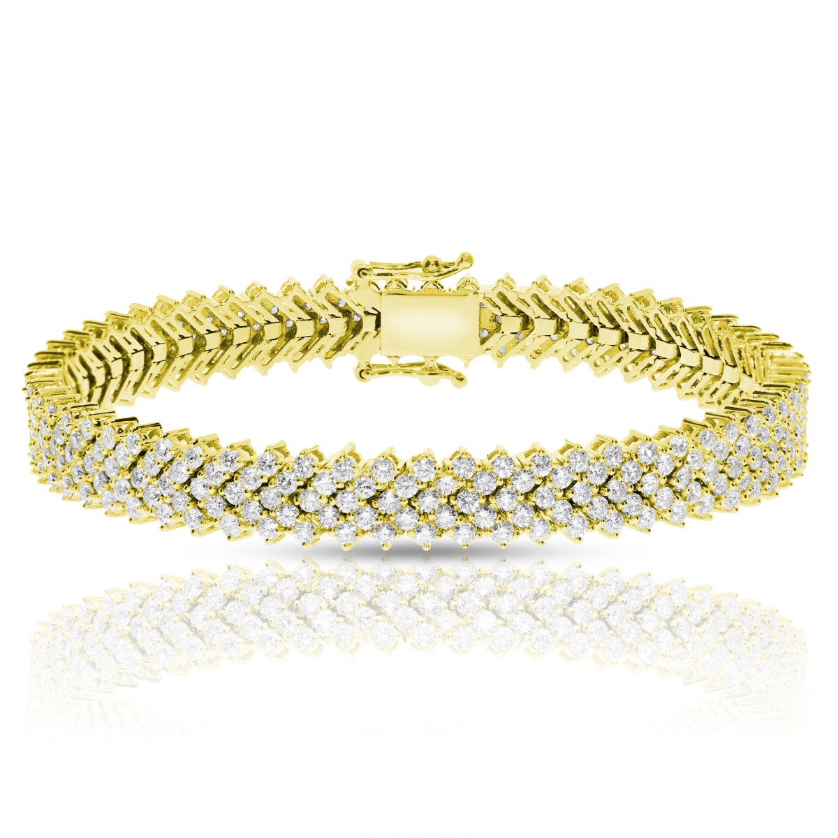 8 Carat Diamond Tennis Bracelet Dazzling Weave