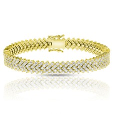 8 Carat Diamond Tennis Bracelet Dazzling Weave