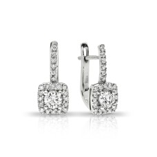 1 Carat Diamond Drop Earrings Perses