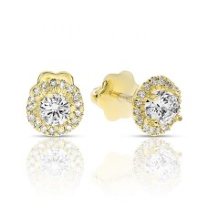 0.60 Carat Diamond Stud Earrings Elegance