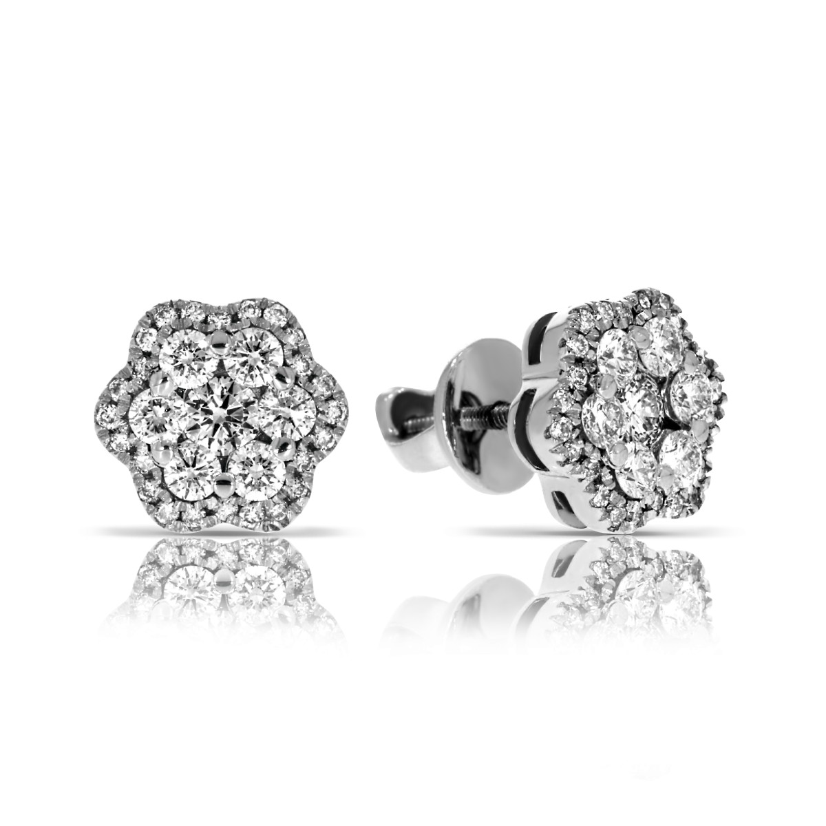 0.80 Carat Diamond Stud Earrings Real Sincerity