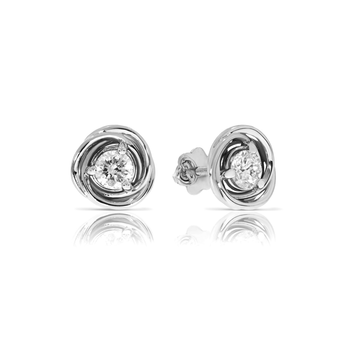 0.60 Carat Diamond Stud Earrings Eclipse