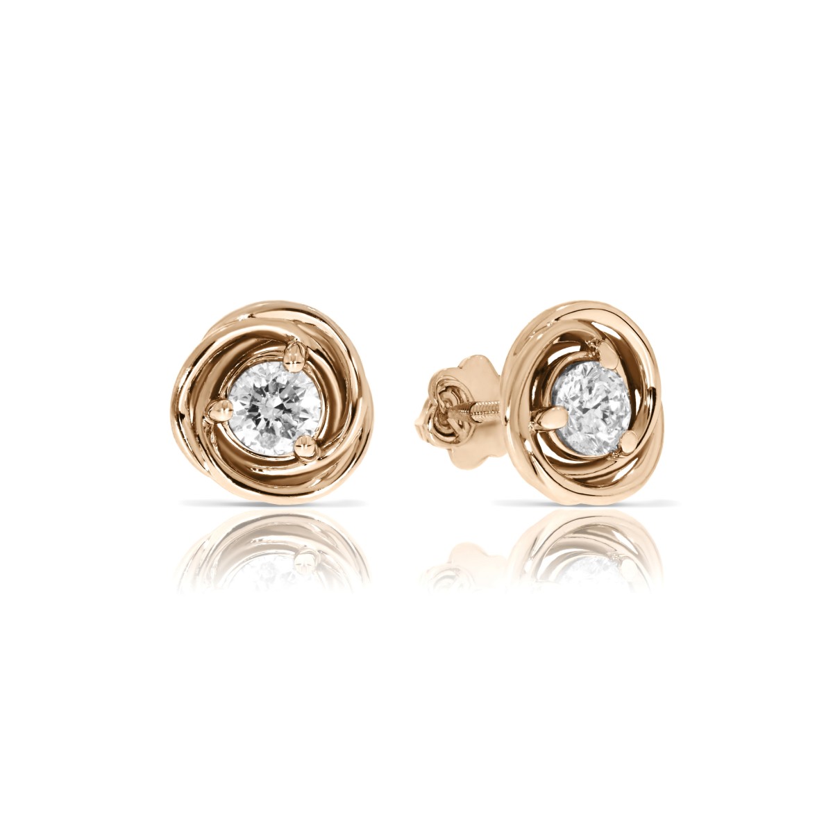 0.60 Carat Diamond Stud Earrings Eclipse