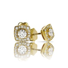 0.80 Carat Diamond Stud Earrings Cheerful Smile