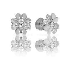 0.40 Carat Diamond Stud Earrings Lucky Clover