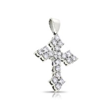1.60 Carat Diamond Pendant Mini Beauty Cross