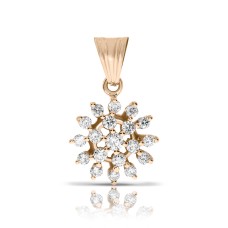 0.50 Carat Diamond Pendant Snowdrop