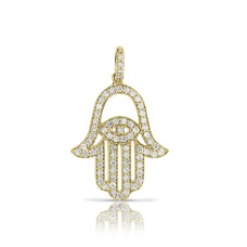 0.75 Carat Diamond Pendant Hamsa
