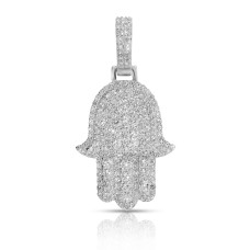1.70 Carat Diamond Hamsa Pendant Hand of Fatima