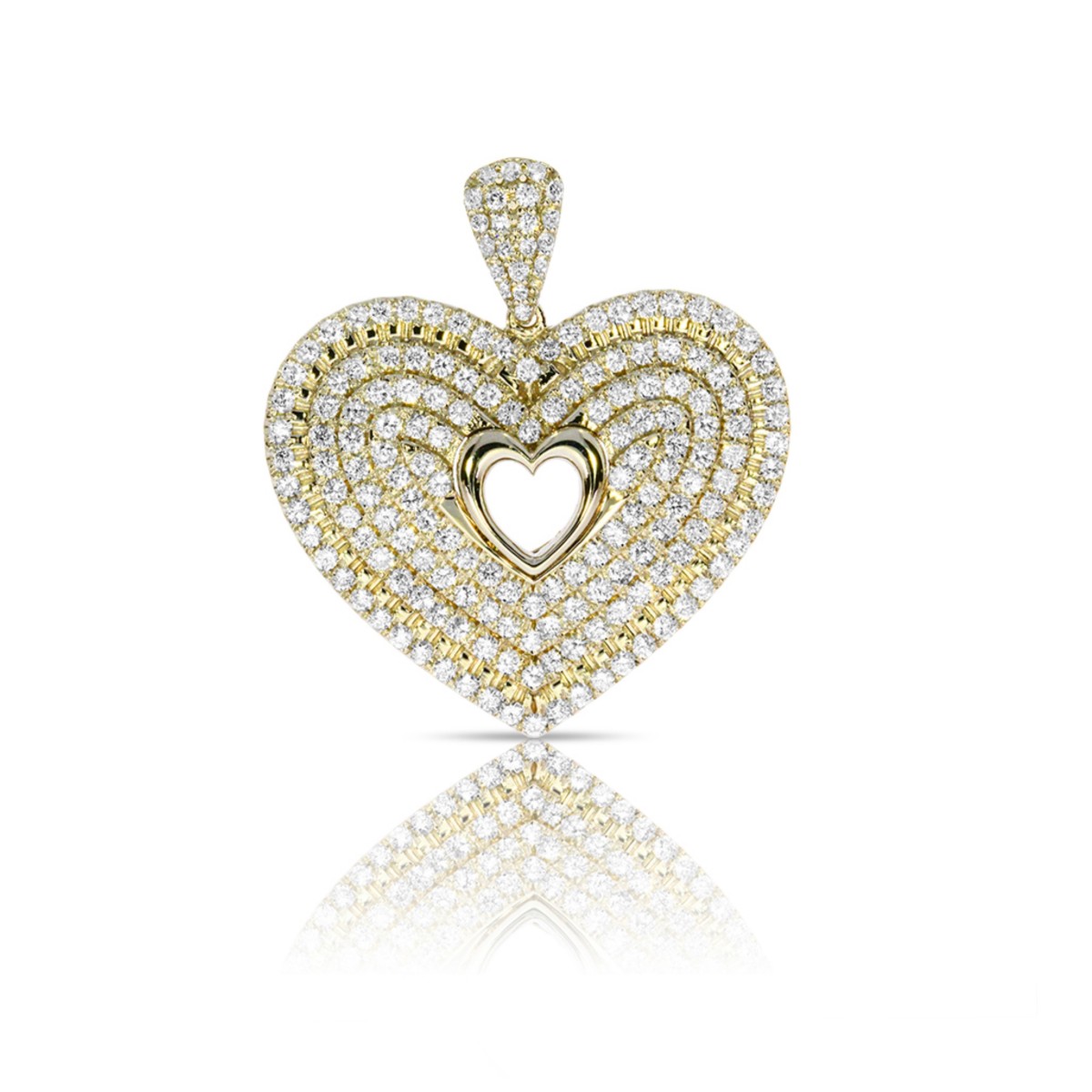 2.82 Carat Diamond Pendant Shape of my Heart