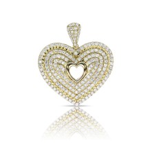 2.82 Carat Diamond Pendant Shape of my Heart