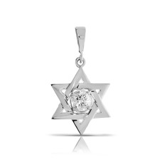 0.50 Carat Diamond Pendant Star of David
