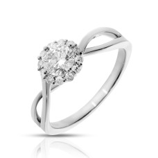 0.60 Carat Diamond Halo Ring Michelle