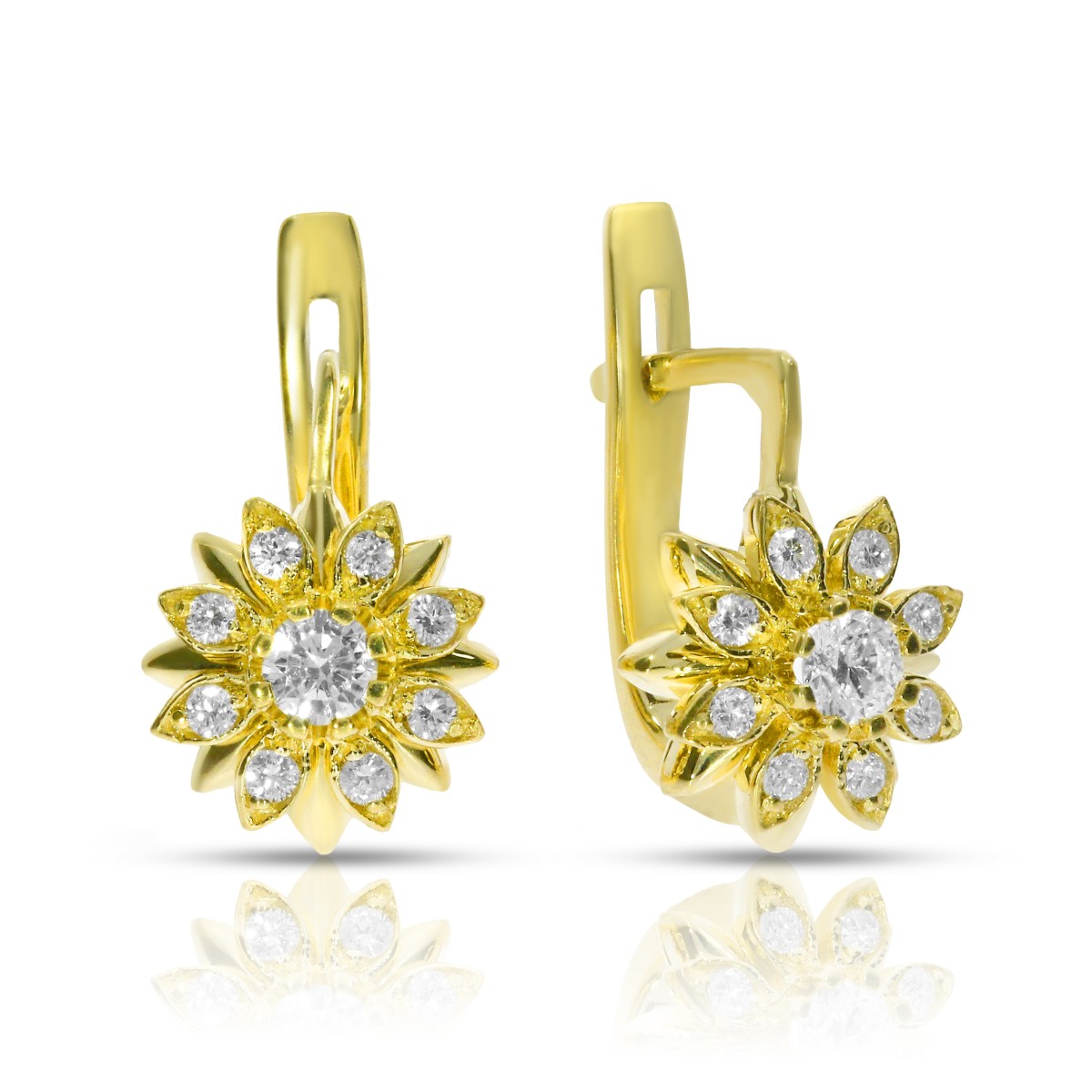 1 Carat Diamond Drop Earrings Sonata