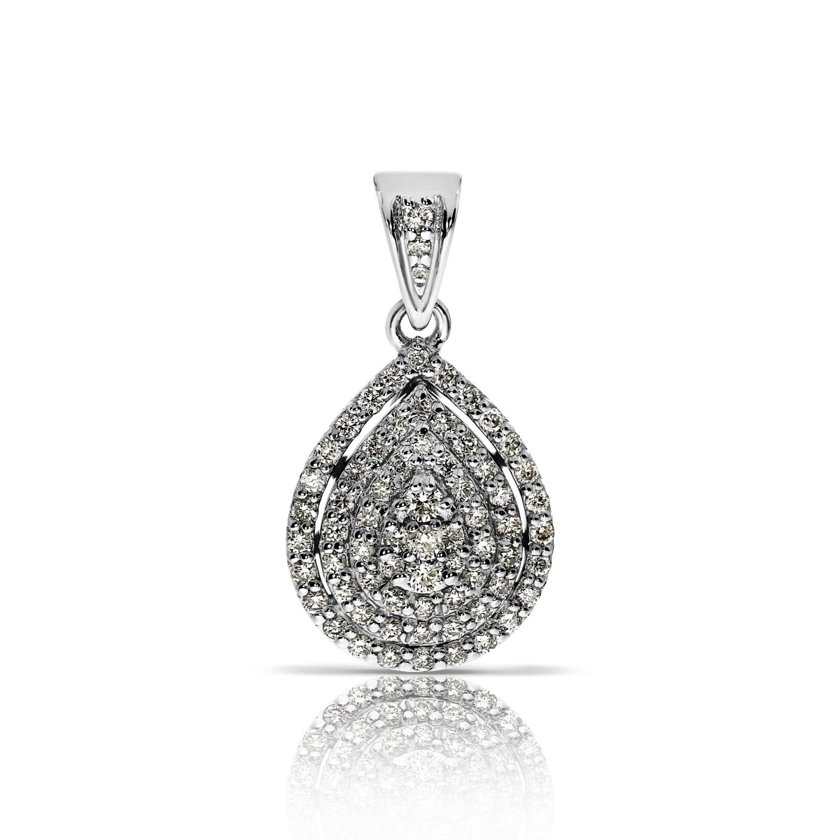0.50 Carat Diamond Pear Pendant Memento