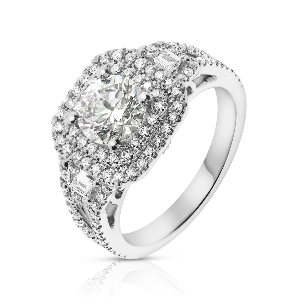1.60 Carat Diamond Halo Ring Evelyn