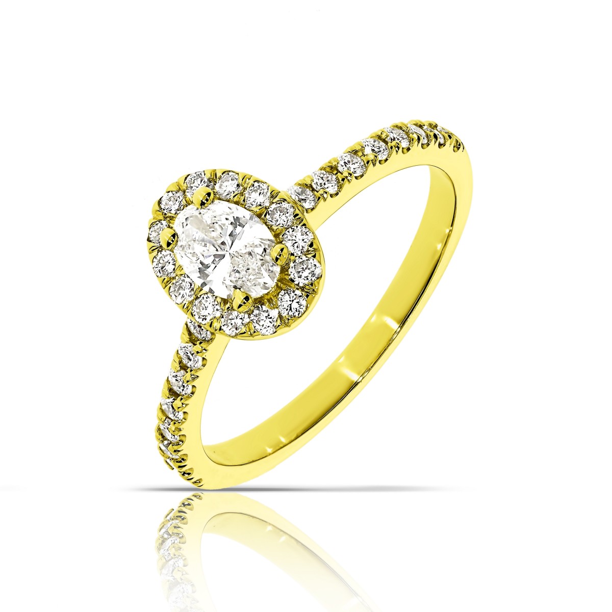 0.60 Carat Diamond Halo Ring Sweetest Love