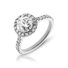 1 Carat Diamond Halo Ring Lily