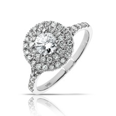 1 Carat Diamond Halo Ring Love Matrix