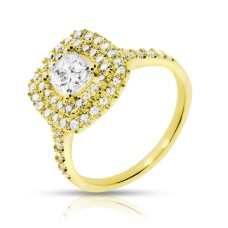 1.70 Carat Diamond Halo Ring Lover's Paradise