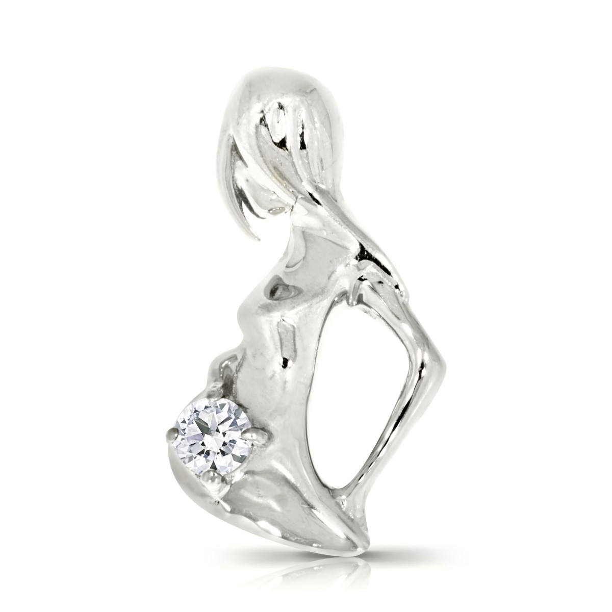 0.15 Carat Diamond Pregnancy Pendant Baby Spirit
