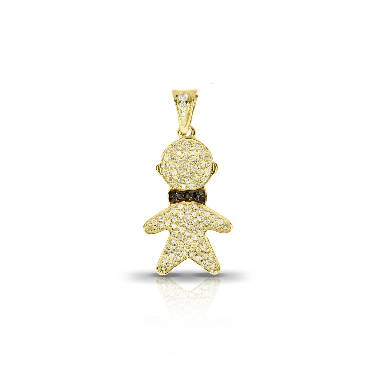 Black & White Diamond Pendant Newborn