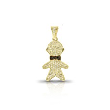 Black & White Diamond Pendant Newborn