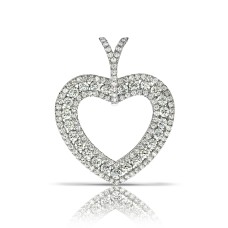 3.50 Carat Diamond Heart Pendant Lyra Love
