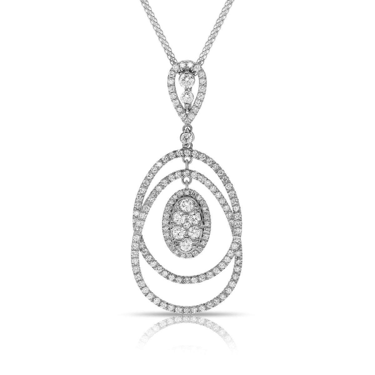 1.30 Carat Diamond Pendant Floret