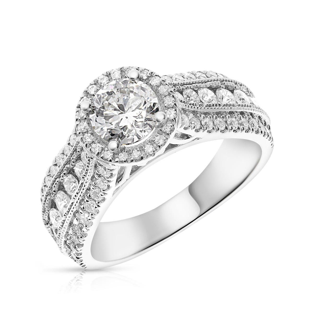1.90 Carat Diamond Halo Ring Marie
